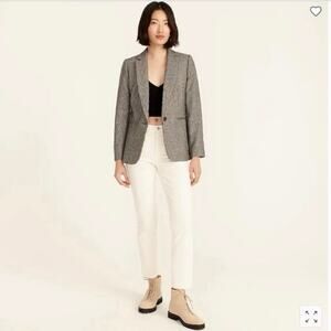 NWT J. Crew Vintage Slim Straight Corduroy Pant in Ivory Sz 26 Perfecting Pocket